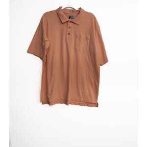 ITC Mens XXL Polo Shirt With Pocket In Peach